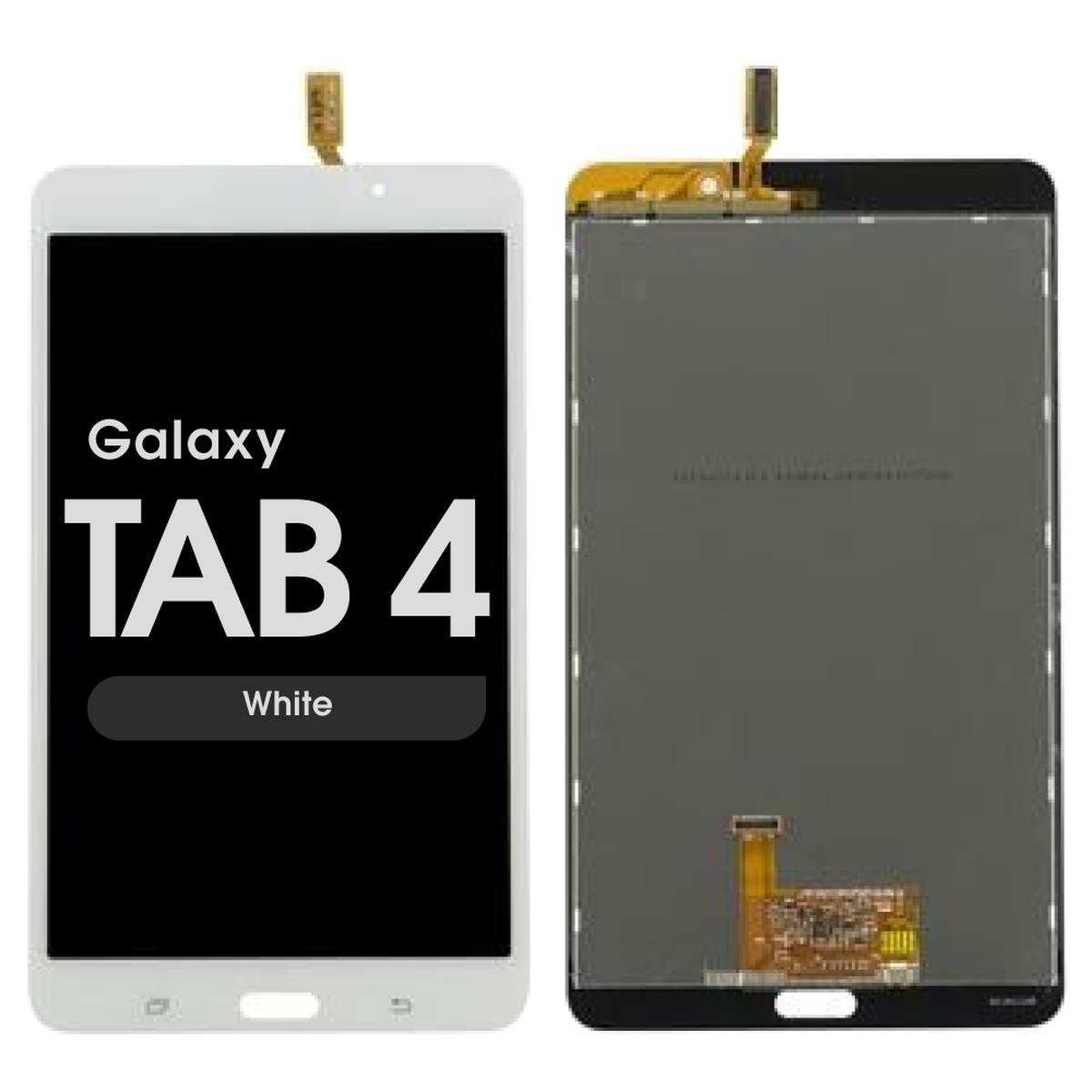Pantalla LCD con táctil sin marco Reacondicionado para Galaxy Tab 4 7.0 (T230), White