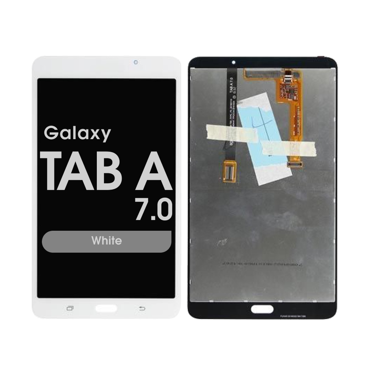 Pantalla LCD con táctil sin marco Reacondicionado para Galaxy Tab A 7.0 (T280), Pearl White