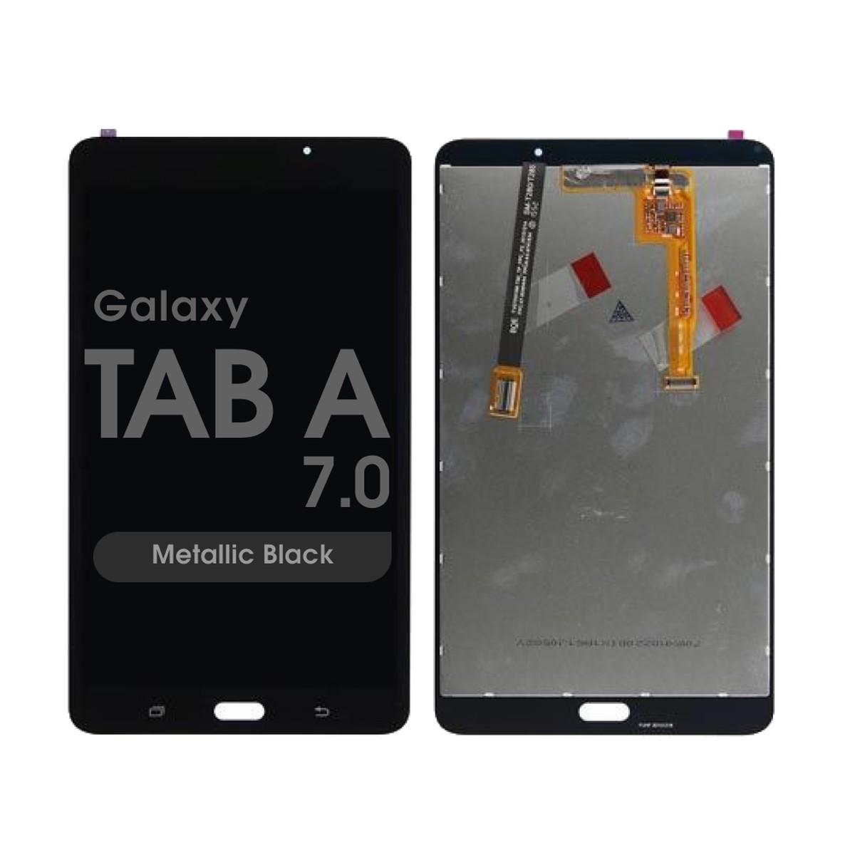 Pantalla LCD con táctil sin marco Reacondicionado para Galaxy Tab A 7.0 (T280), Metallic Black