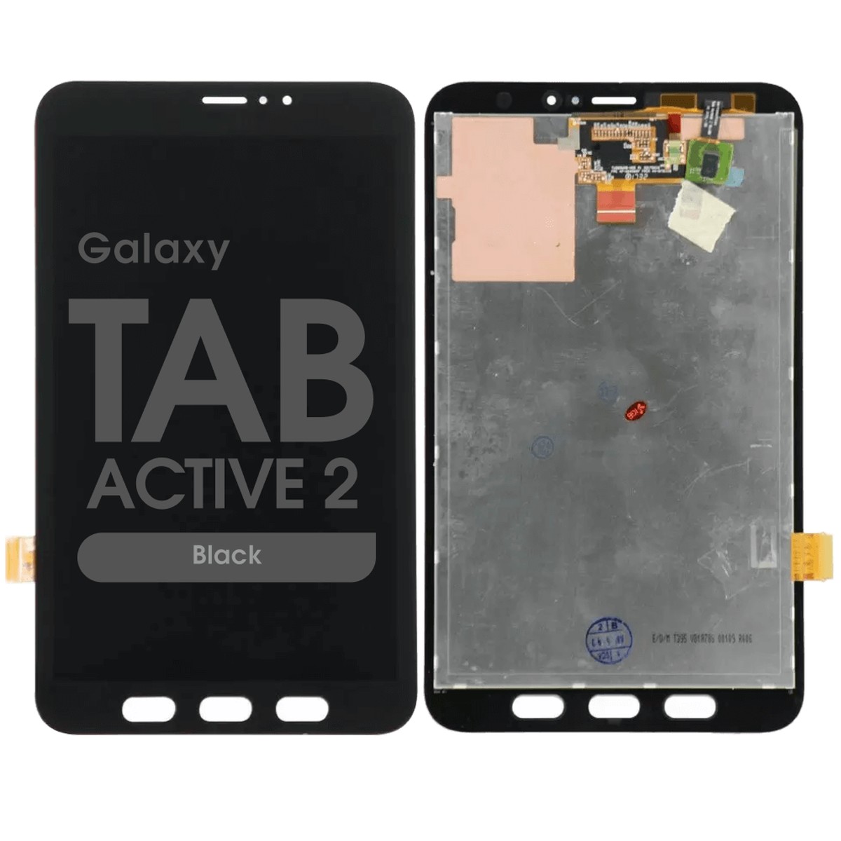 Pantalla LCD con táctil sin marco Reacondicionado para Galaxy Tab Active 2 8.0 (T395), 4G / LTE Version / Black