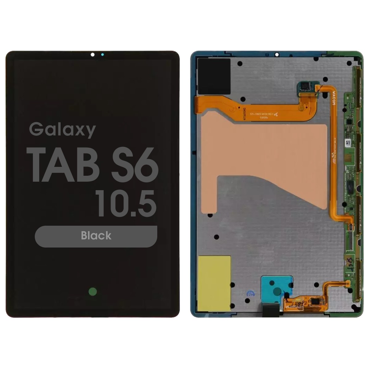 Pantalla LCD con táctil sin marco Reacondicionado para Galaxy Tab S6 10.5 (T860/T865), Black