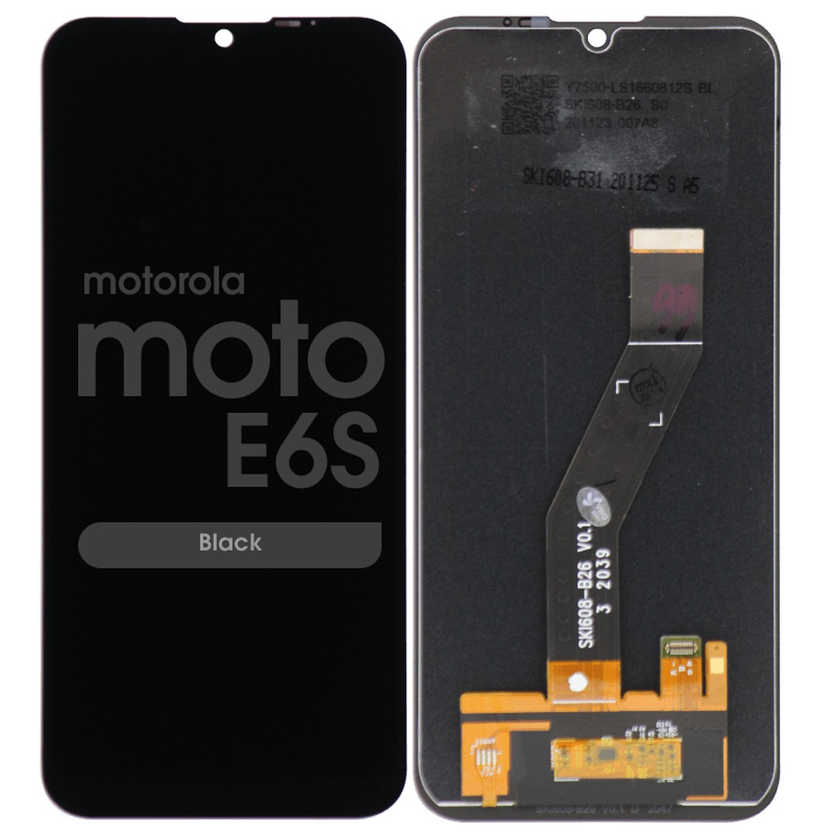 Pantalla LCD con táctil sin marco Reacondicionado para Moto E6s (XT2053), Black