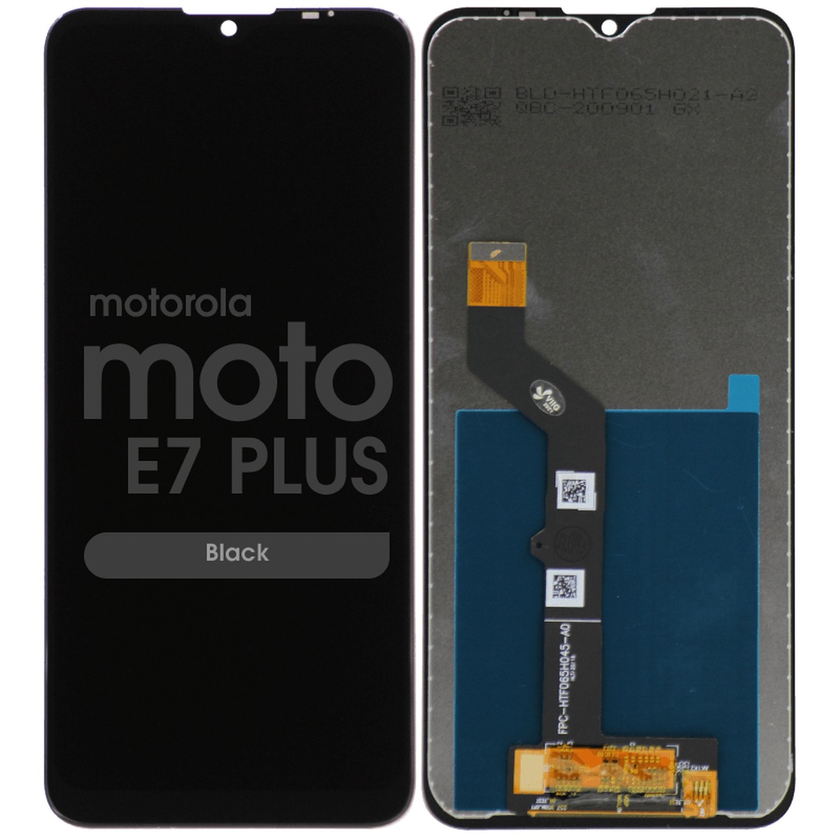 Pantalla LCD con táctil sin marco Reacondicionado para Moto E7 Plus (XT2081), Black