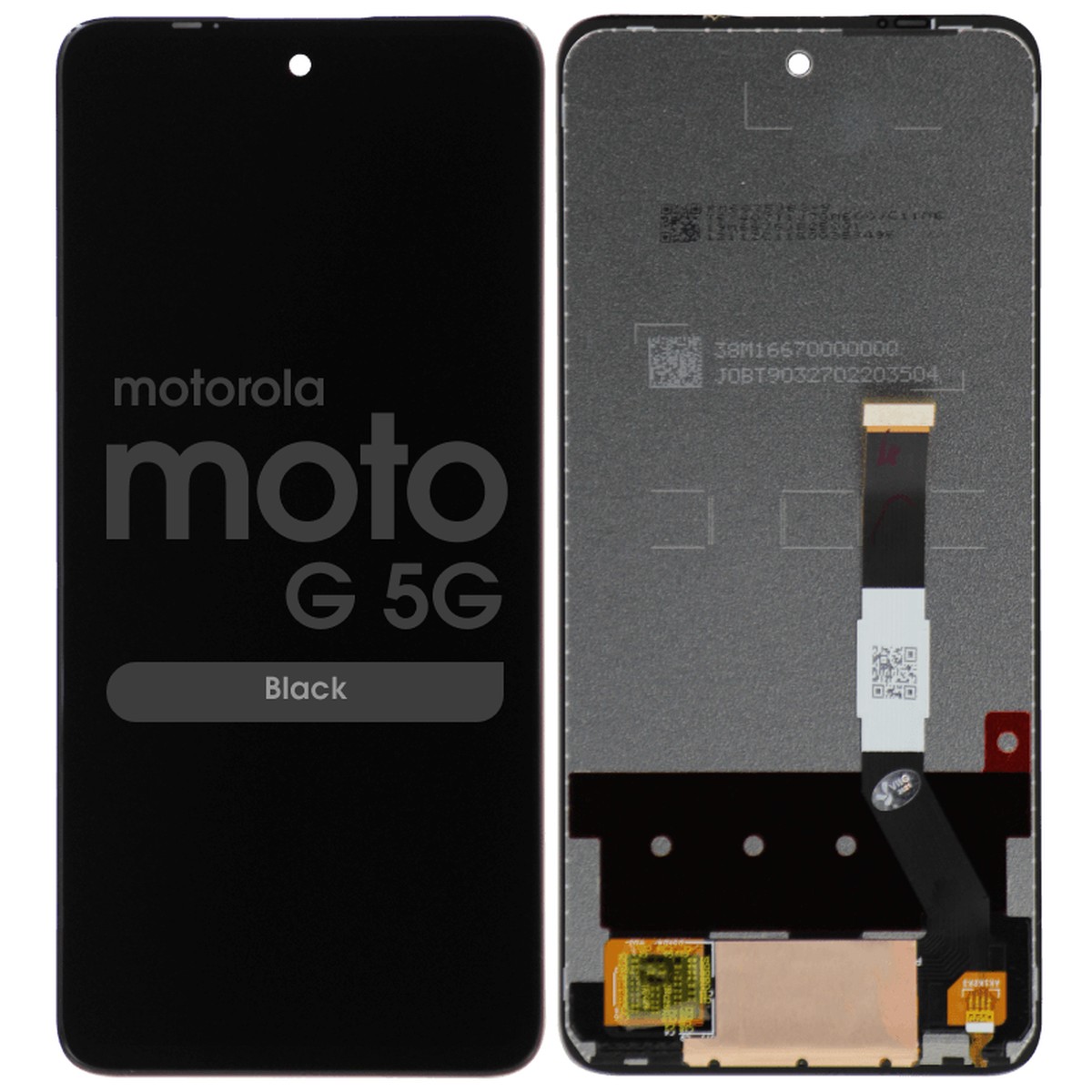 Pantalla LCD con táctil sin marco Reacondicionado para Moto G 5G / Ace 5G (XT2113-3), XT2113-1/2/ 2021 / Black