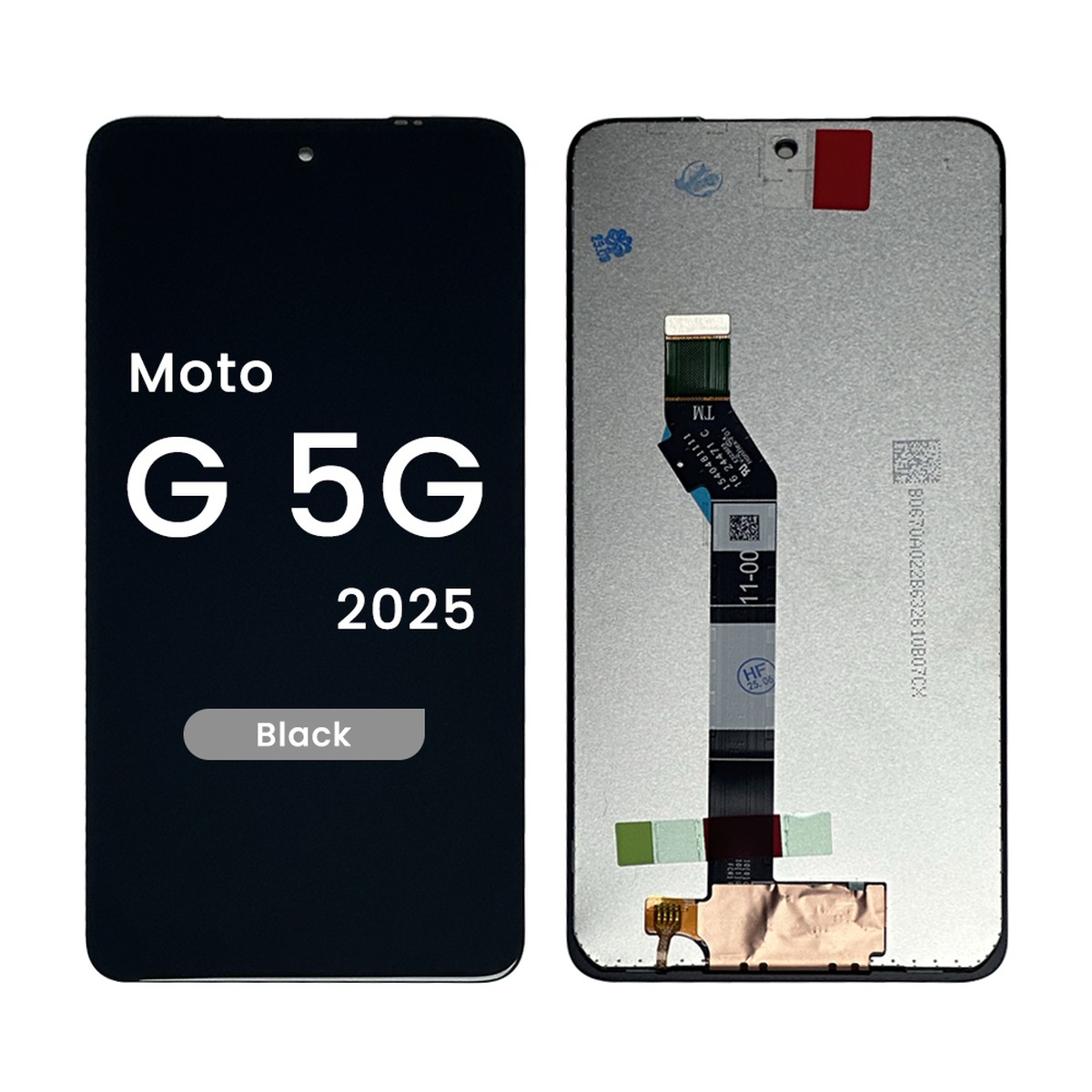 Pantalla LCD con táctil sin marco Reacondicionado para Moto G 5G (XT2513), Black