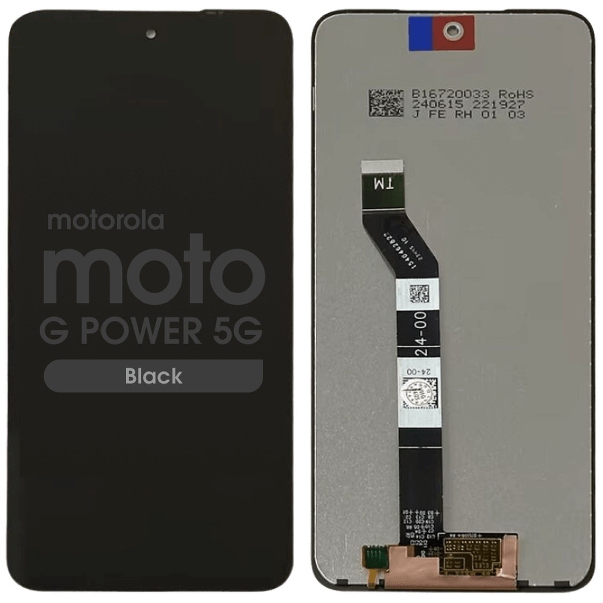 Pantalla LCD con táctil sin marco Reacondicionado para Moto G Power 5G (XT2415), Black