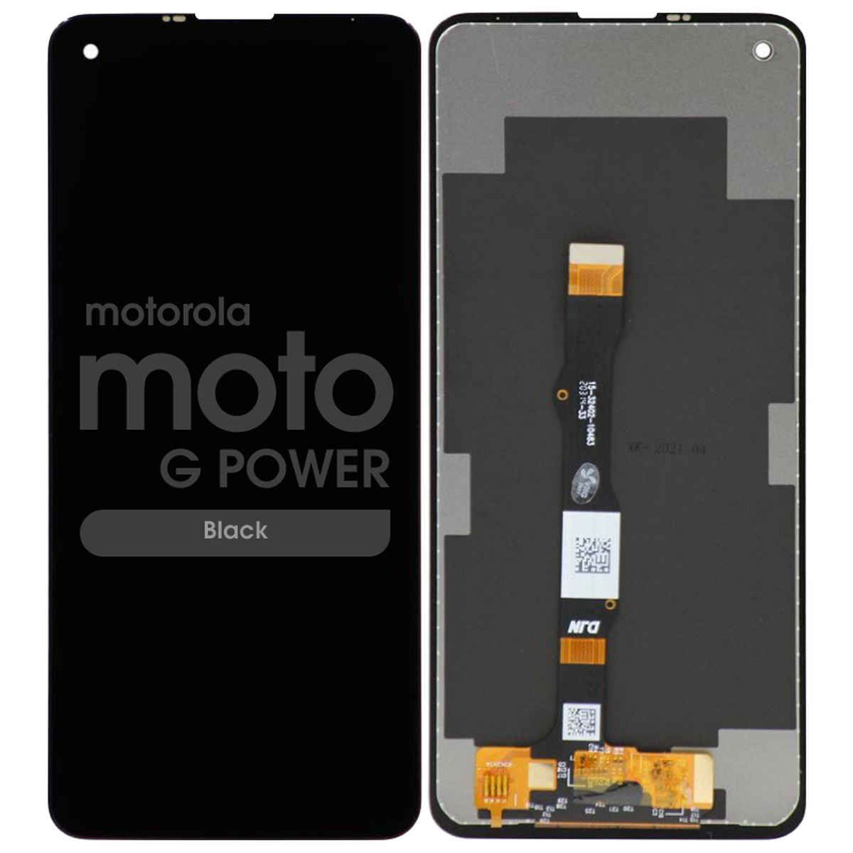 Pantalla LCD con táctil sin marco Reacondicionado para Moto G Power (XT2117), Black
