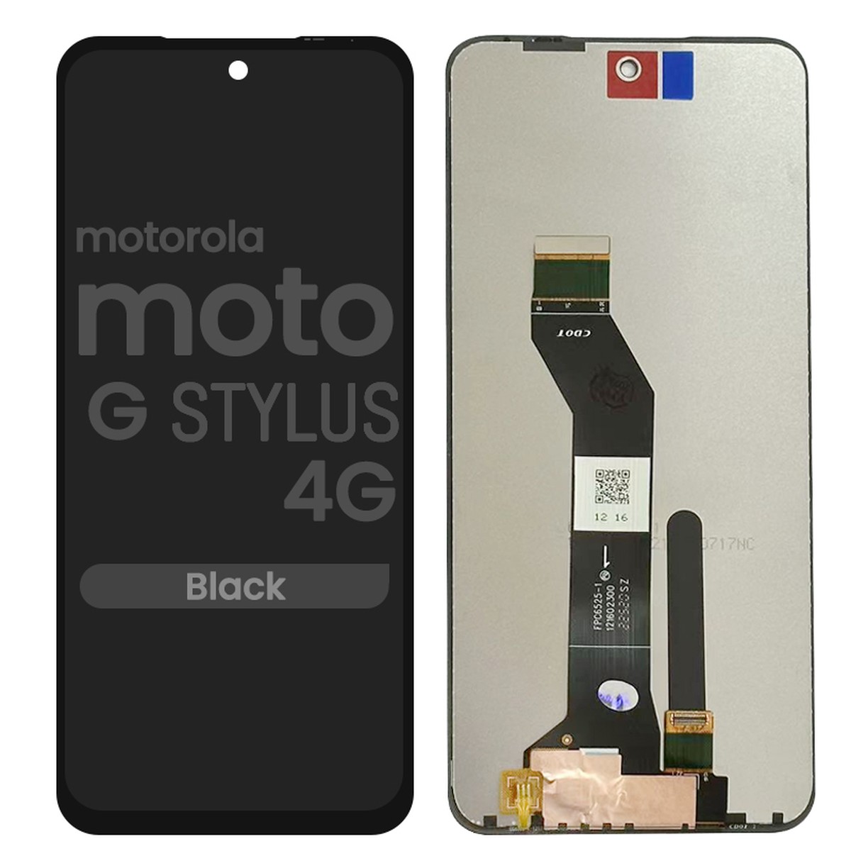 Pantalla LCD con táctil sin marco Reacondicionado para Moto G Stylus 4G (XT2317-2), Black