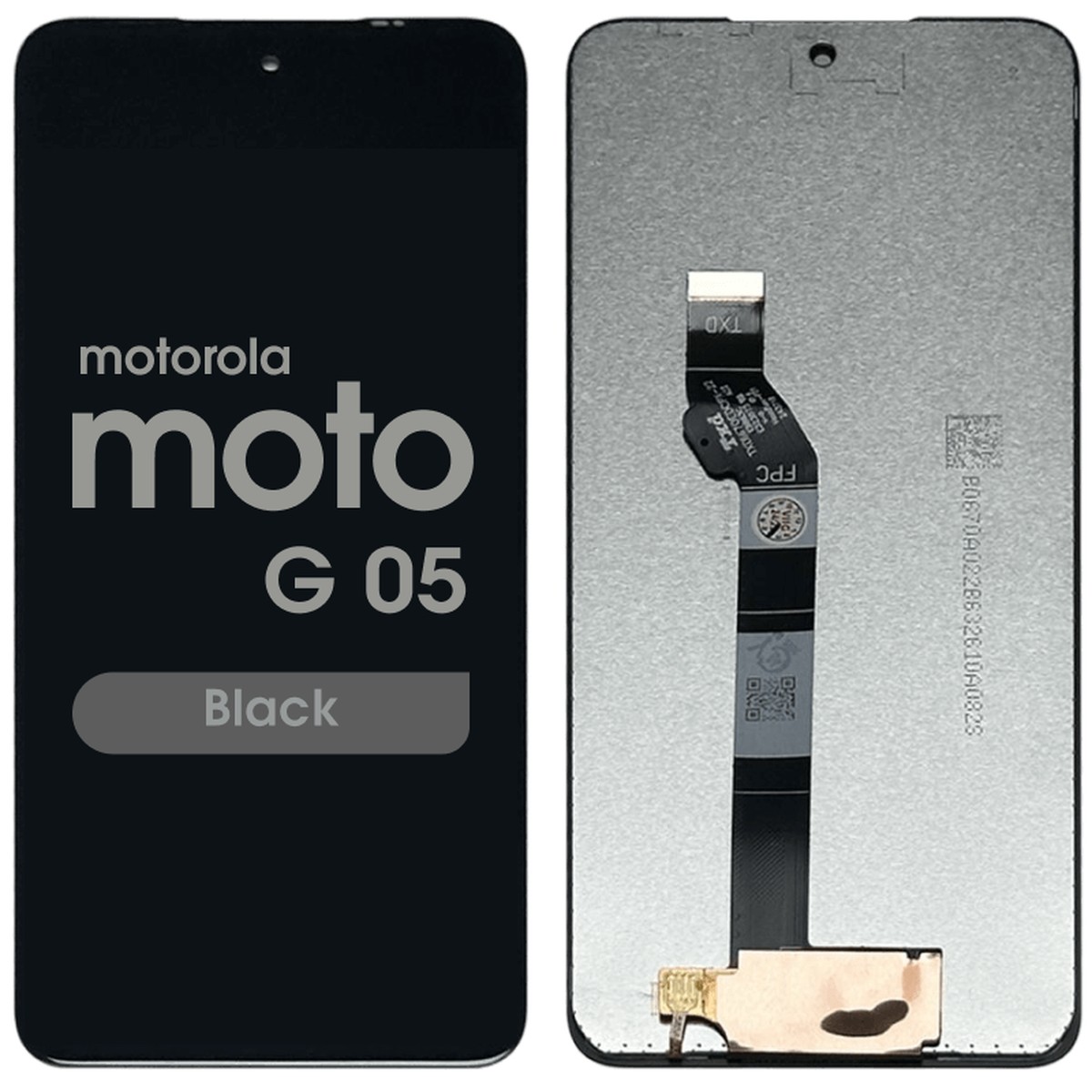 Pantalla LCD con táctil sin marco Reacondicionado para Moto G05 (XT2523), Black