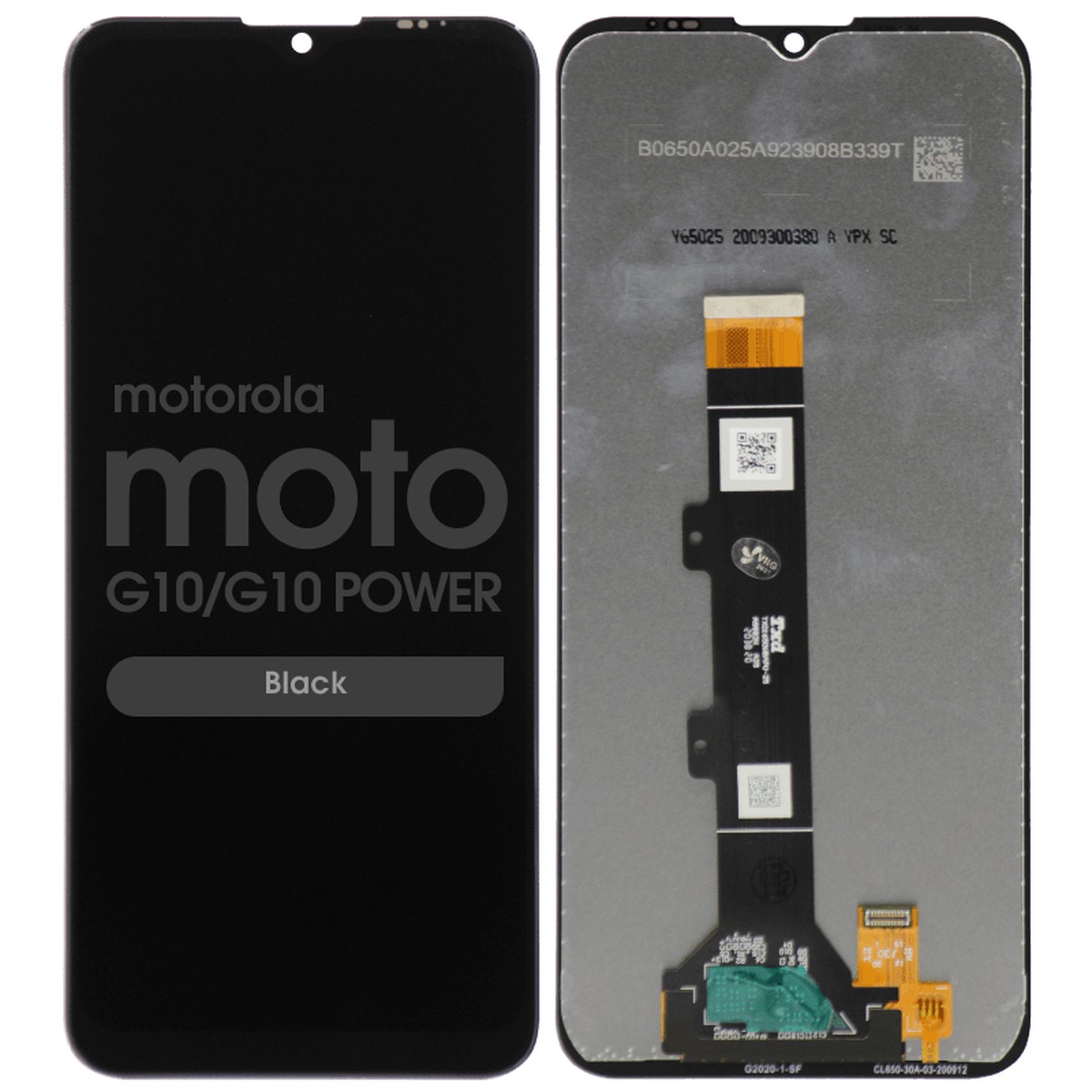 Pantalla LCD con táctil sin marco Reacondicionado para Moto G10 / G10 Power (XT2127-2), Black