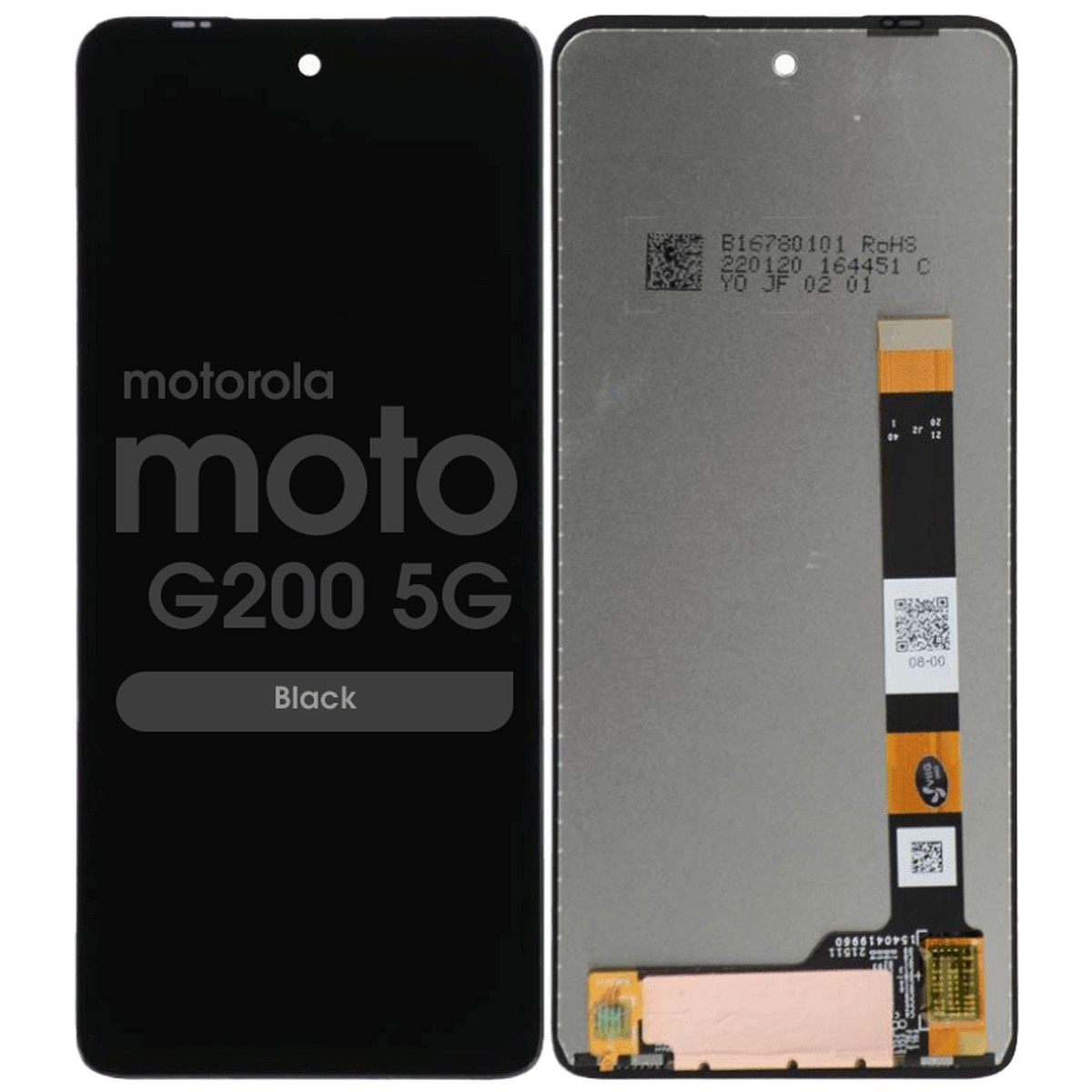 Pantalla LCD con táctil Reacondicionado para Moto G200 5G / Edge S30 (XT2175-1), Black