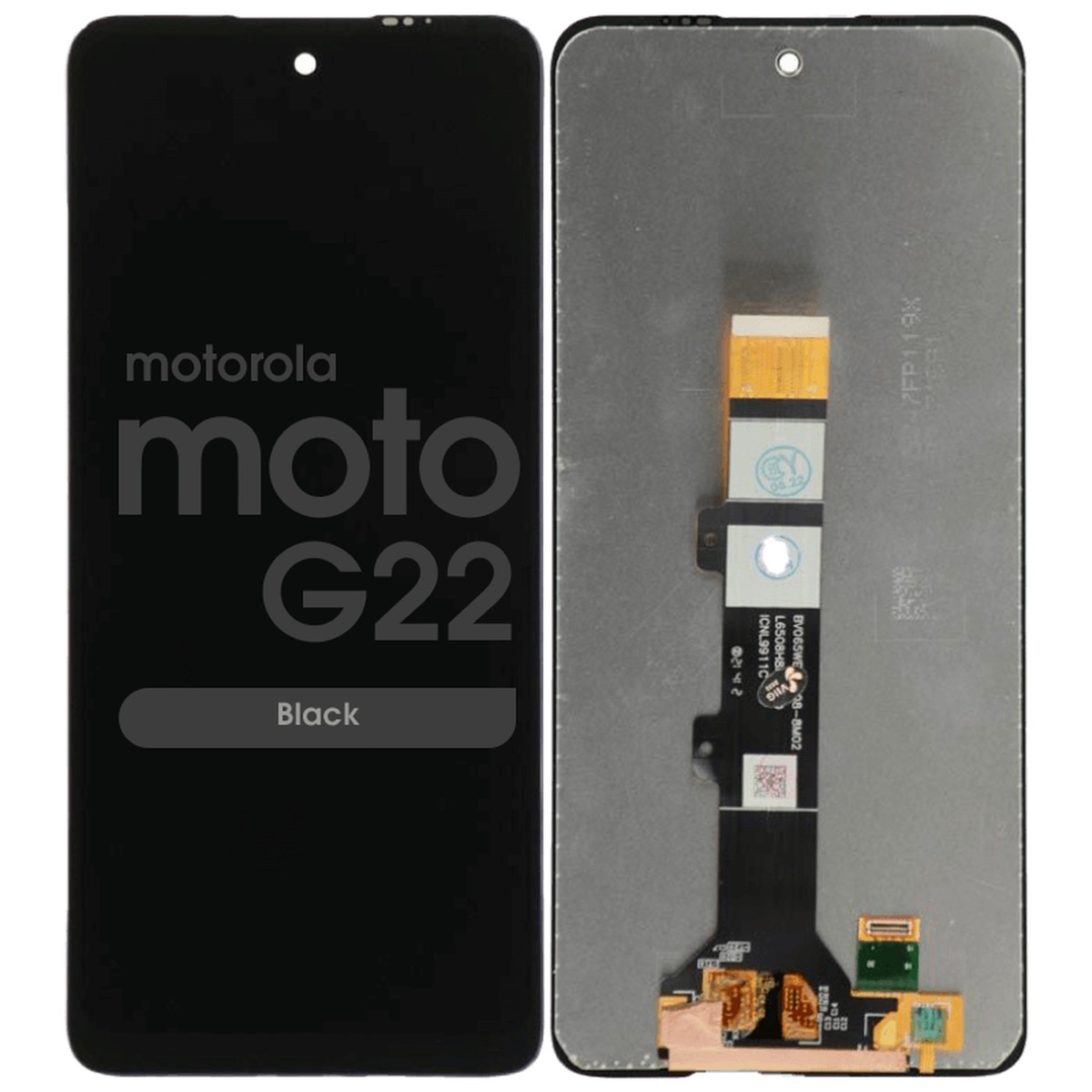 Pantalla LCD con táctil sin marco Reacondicionado para Moto G22 (XT2231), Black
