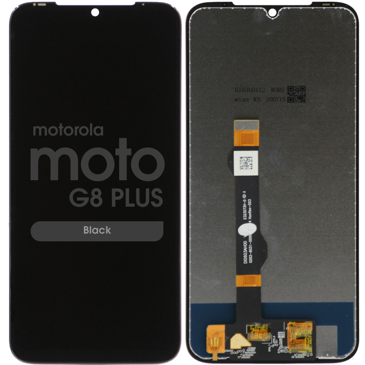 Pantalla LCD con táctil sin marco Reacondicionado para Moto G8 Plus, Black