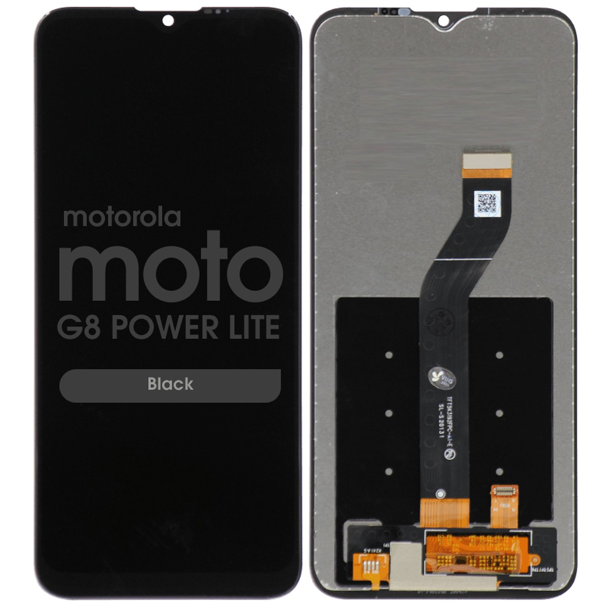 Pantalla LCD con táctil sin marco Reacondicionado para Moto G8 Power Lite (XT2055), Black