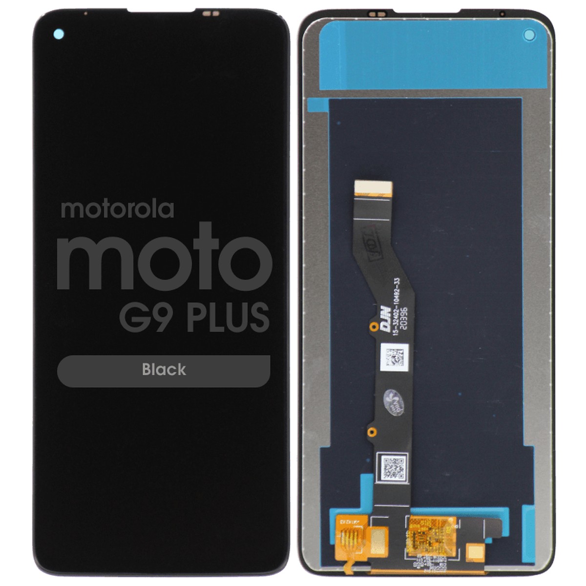 Pantalla LCD con táctil sin marco Reacondicionado para Moto G9 Plus (XT2087), Black