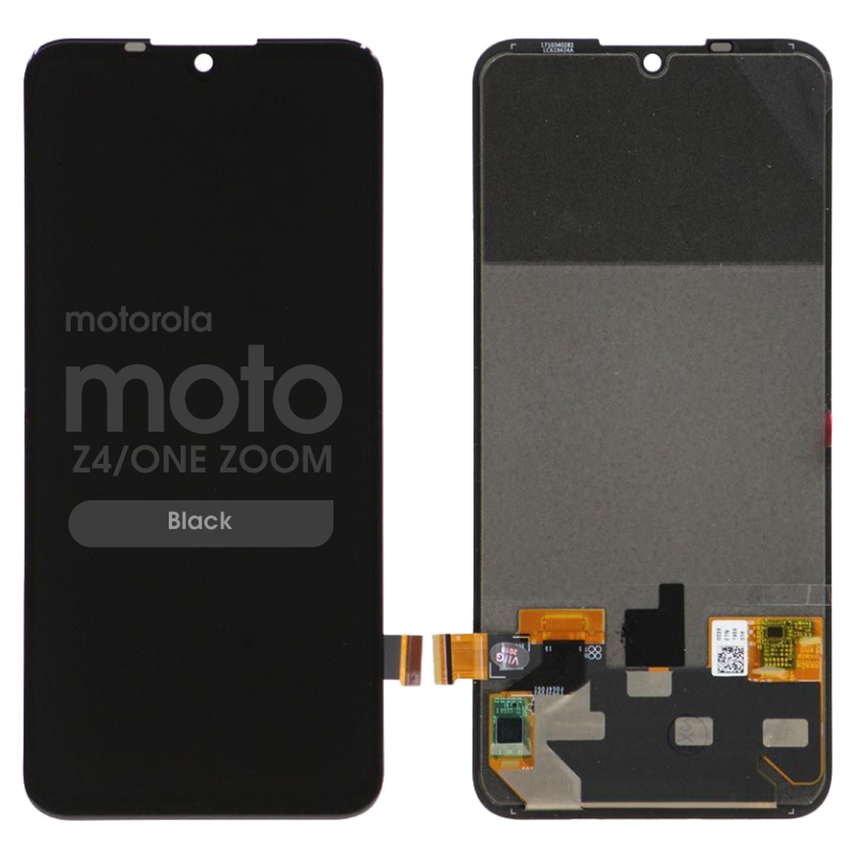 Pantalla LCD con táctil sin marco Reacondicionado para Moto Z4 / Moto One Zoom (XT2010-01), Version 2 / Black