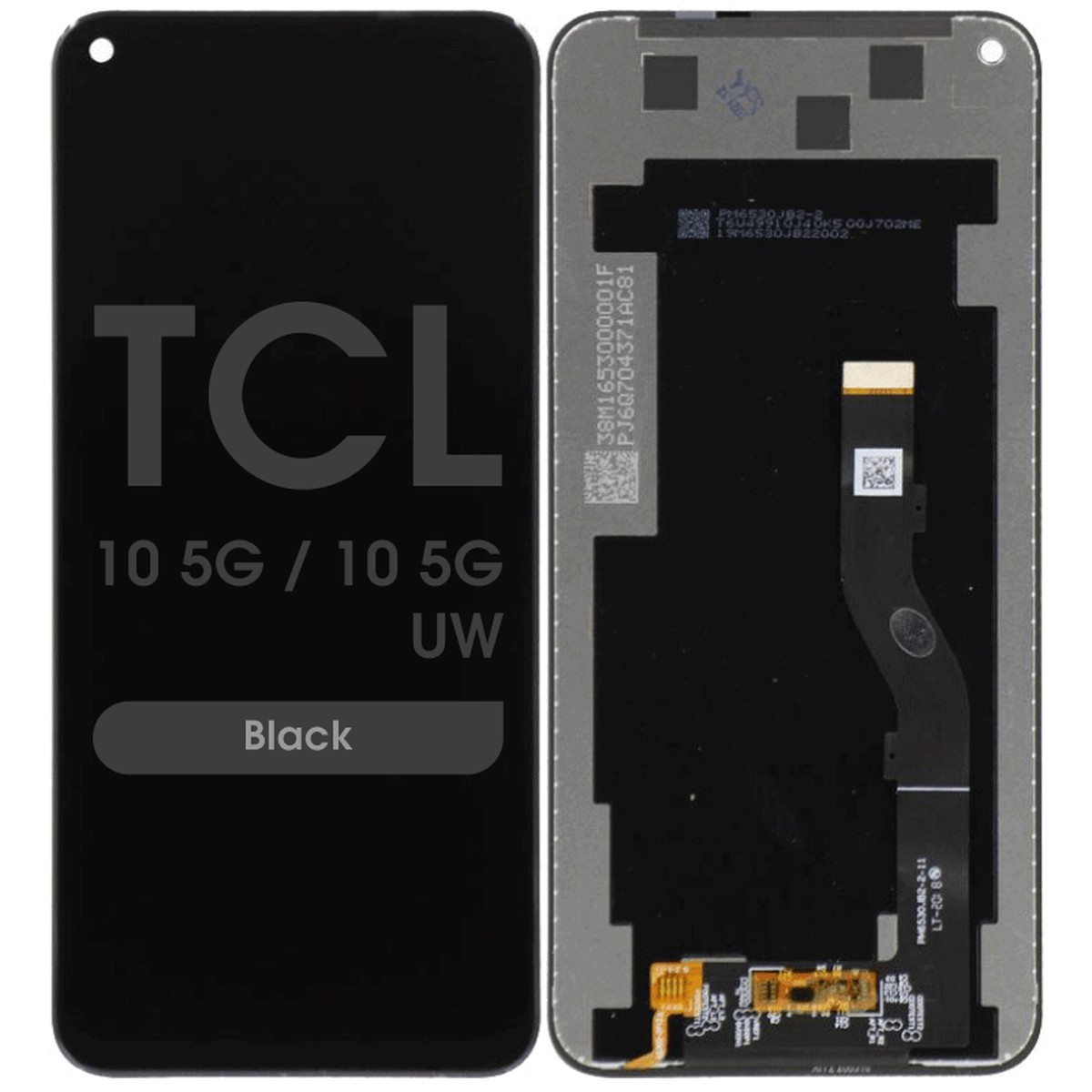 Pantalla LCD con táctil Reacondicionado para TCL 10 5G / 10 5G UW, Black