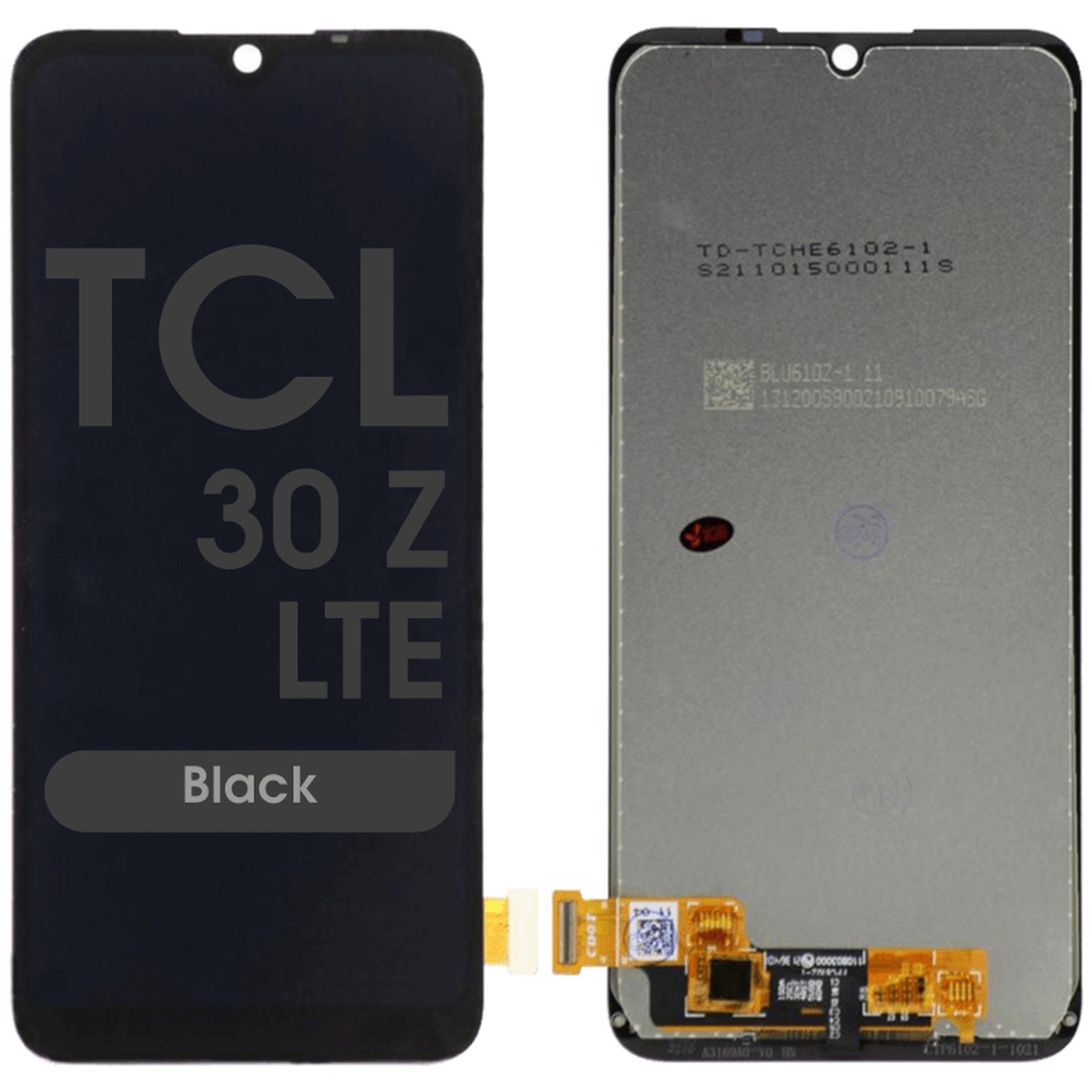 Pantalla LCD con táctil sin marco Reacondicionado para TCL 30 Z LTE, Black