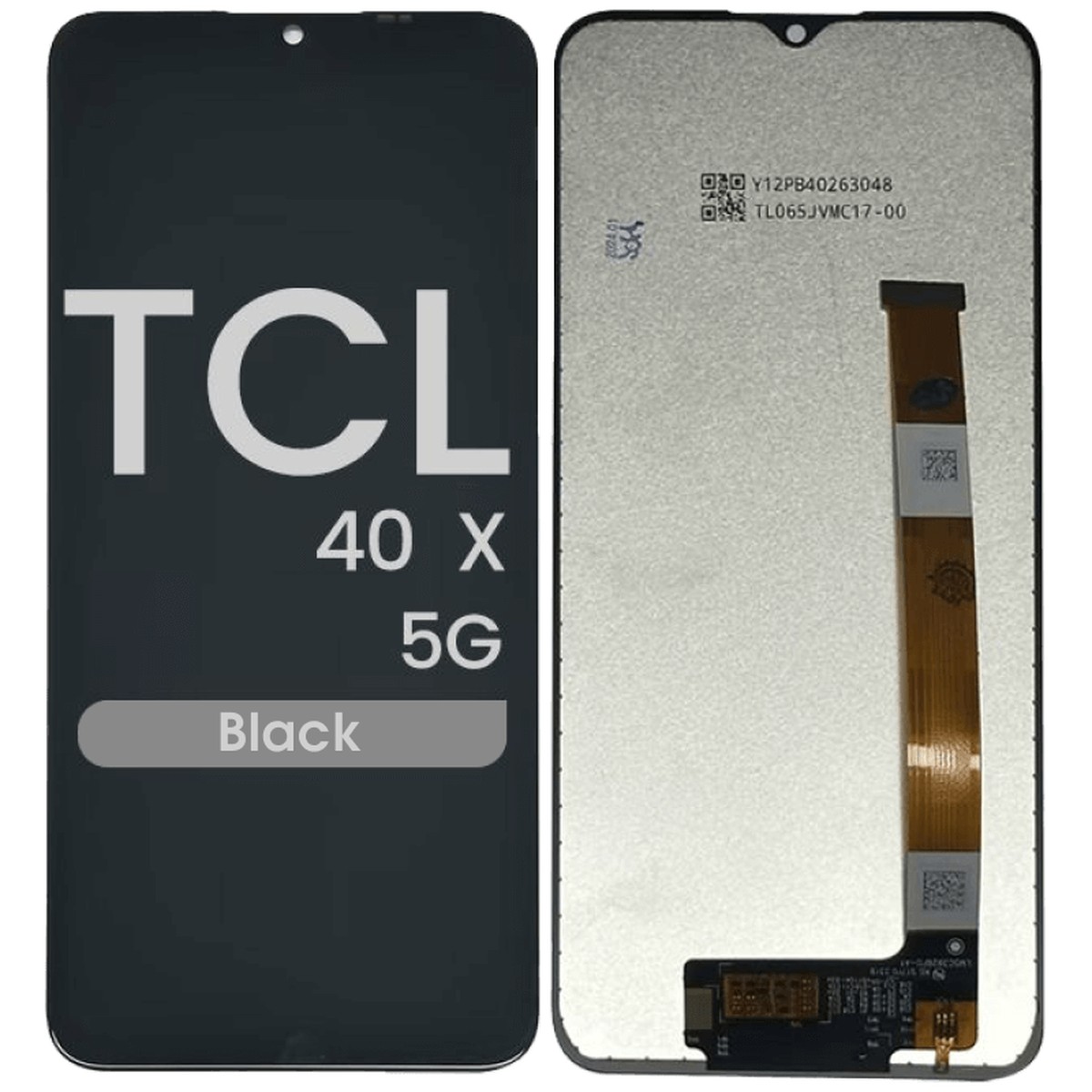 Pantalla LCD con táctil sin marco Reacondicionado para TCL 40 X 5G (T609M), Black