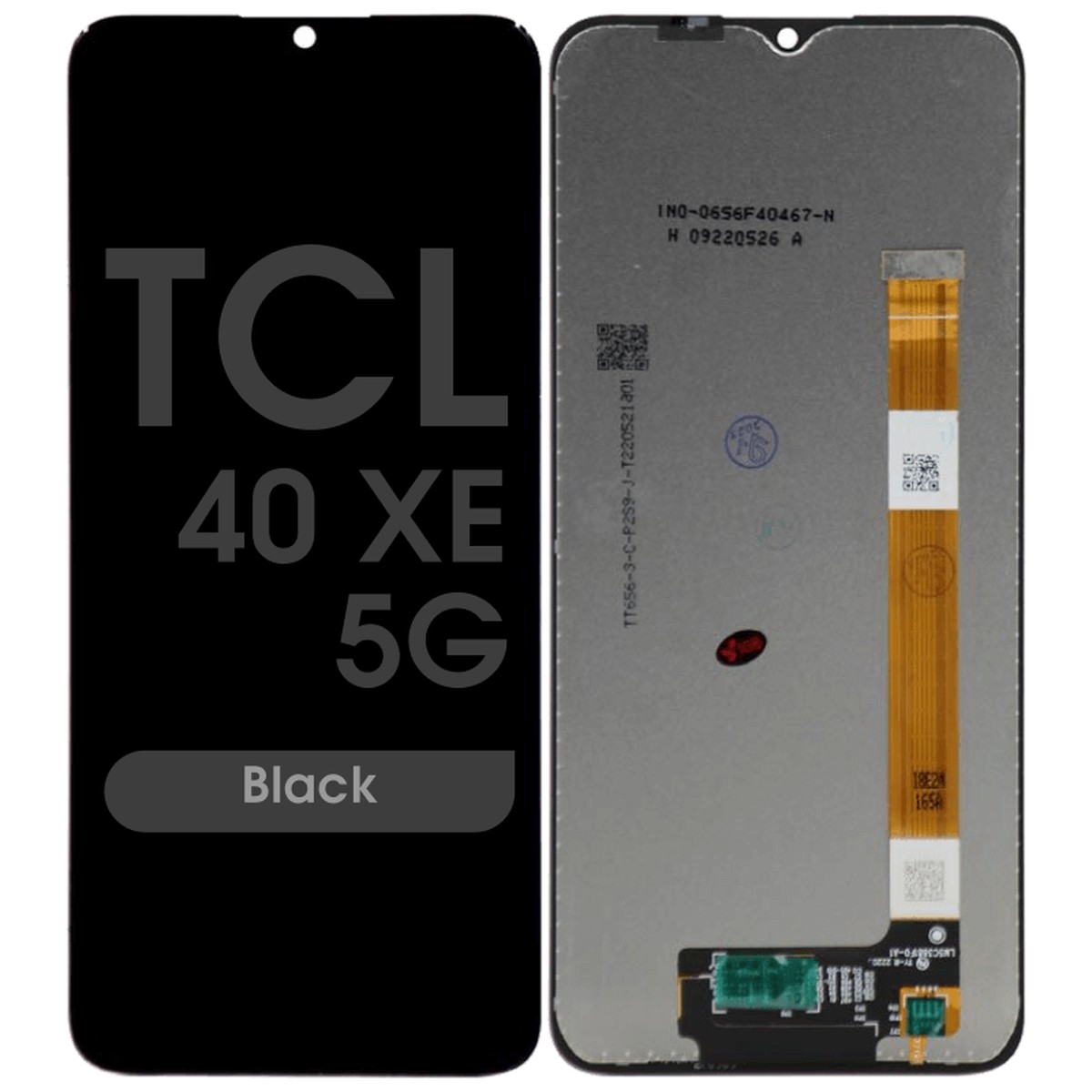Pantalla LCD con táctil sin marco Reacondicionado para TCL 40 XE 5G, Black