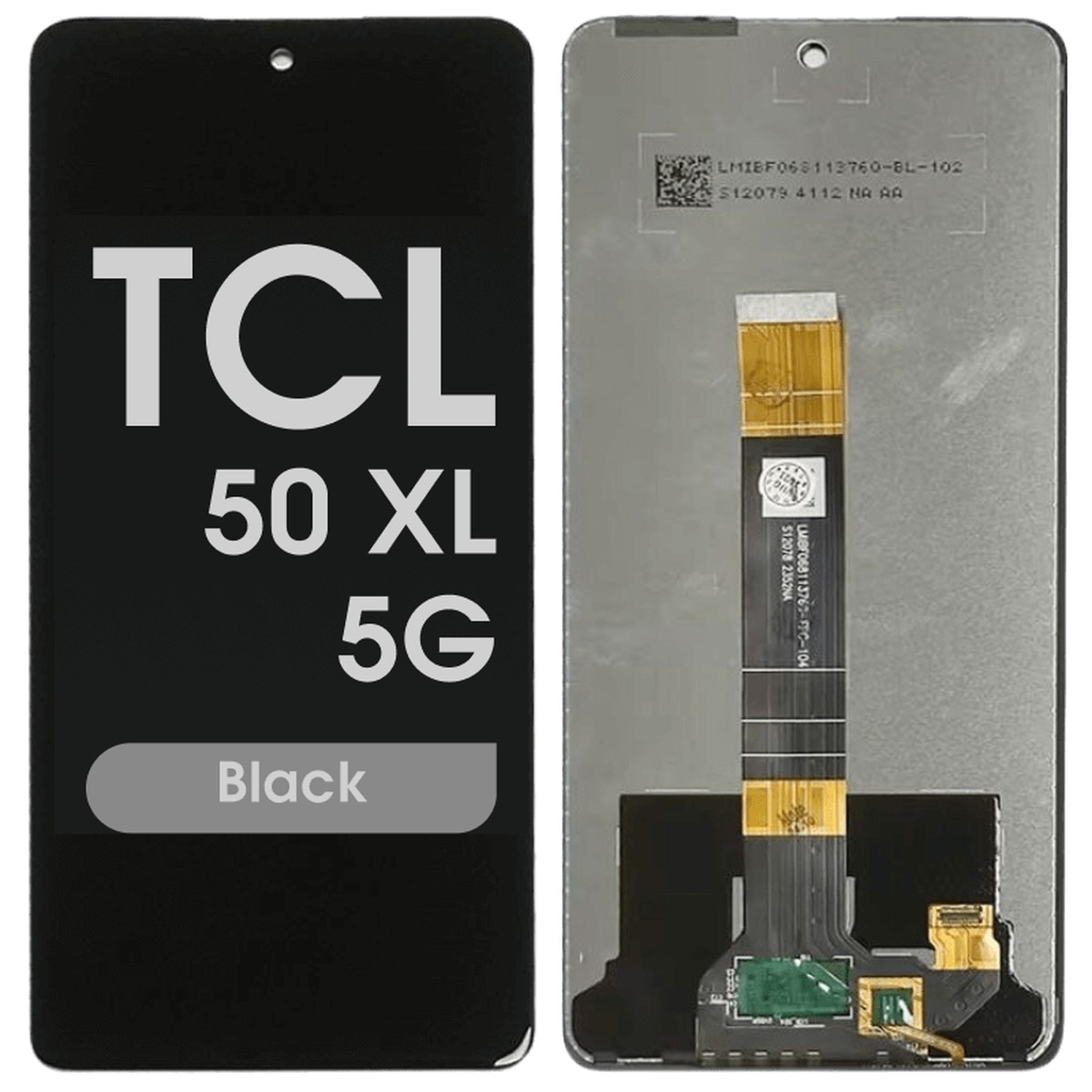 Pantalla LCD con táctil sin marco Reacondicionado para TCL 50 XL 5G (T702W), Black