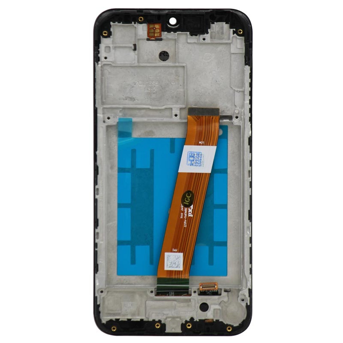 Pantalla LCD con táctil + marco Reacondicionado para Galaxy A01 (A015), Versión US, Narrow Connector / USB-C / Black — imagen 3