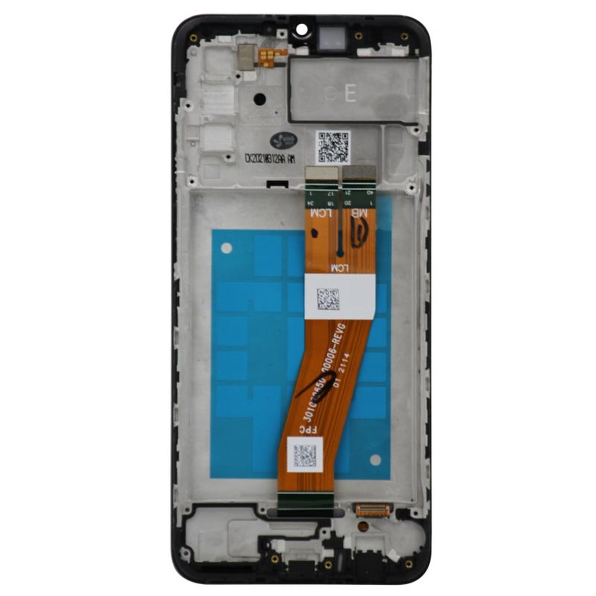 Pantalla LCD con táctil + marco Reacondicionado para Galaxy A02s, Versión Internacional, A025F / 2020 / Black — imagen 3