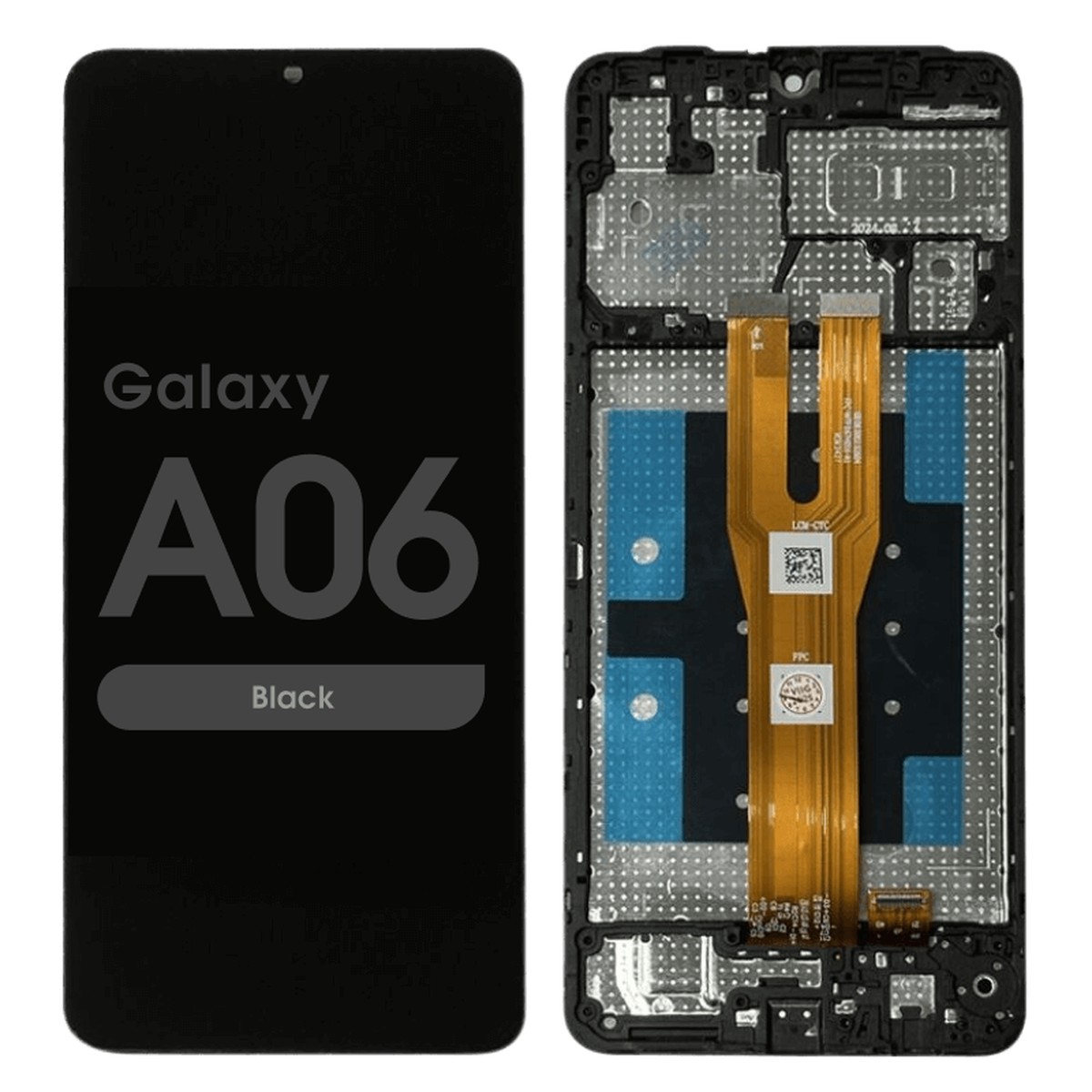 Pantalla LCD con táctil + marco Reacondicionado para Galaxy A06, A065 / 2024 / Black