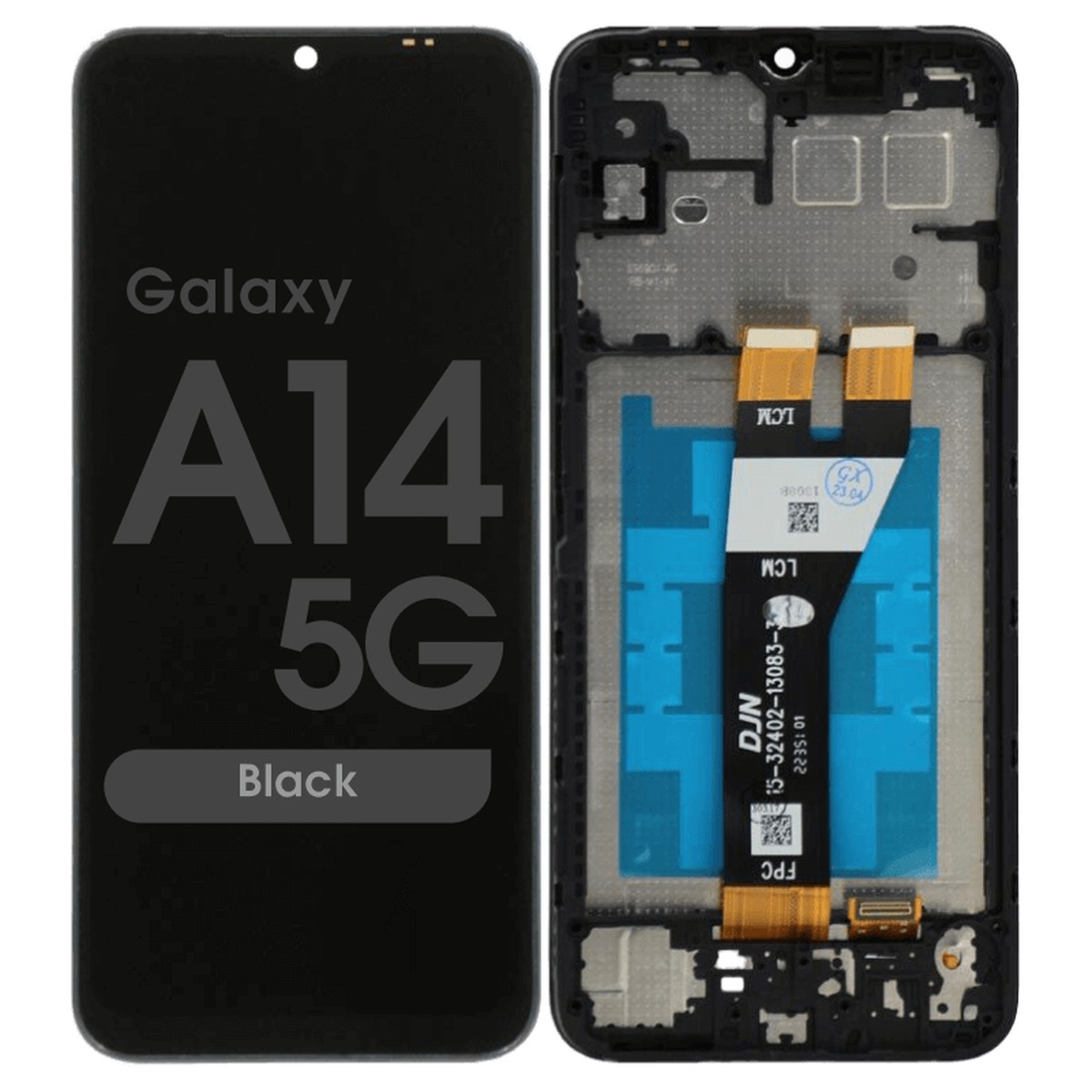 Pantalla LCD con táctil + marco Reacondicionado para Galaxy A14 5G, A146P / 2023 / Version P / U / Black