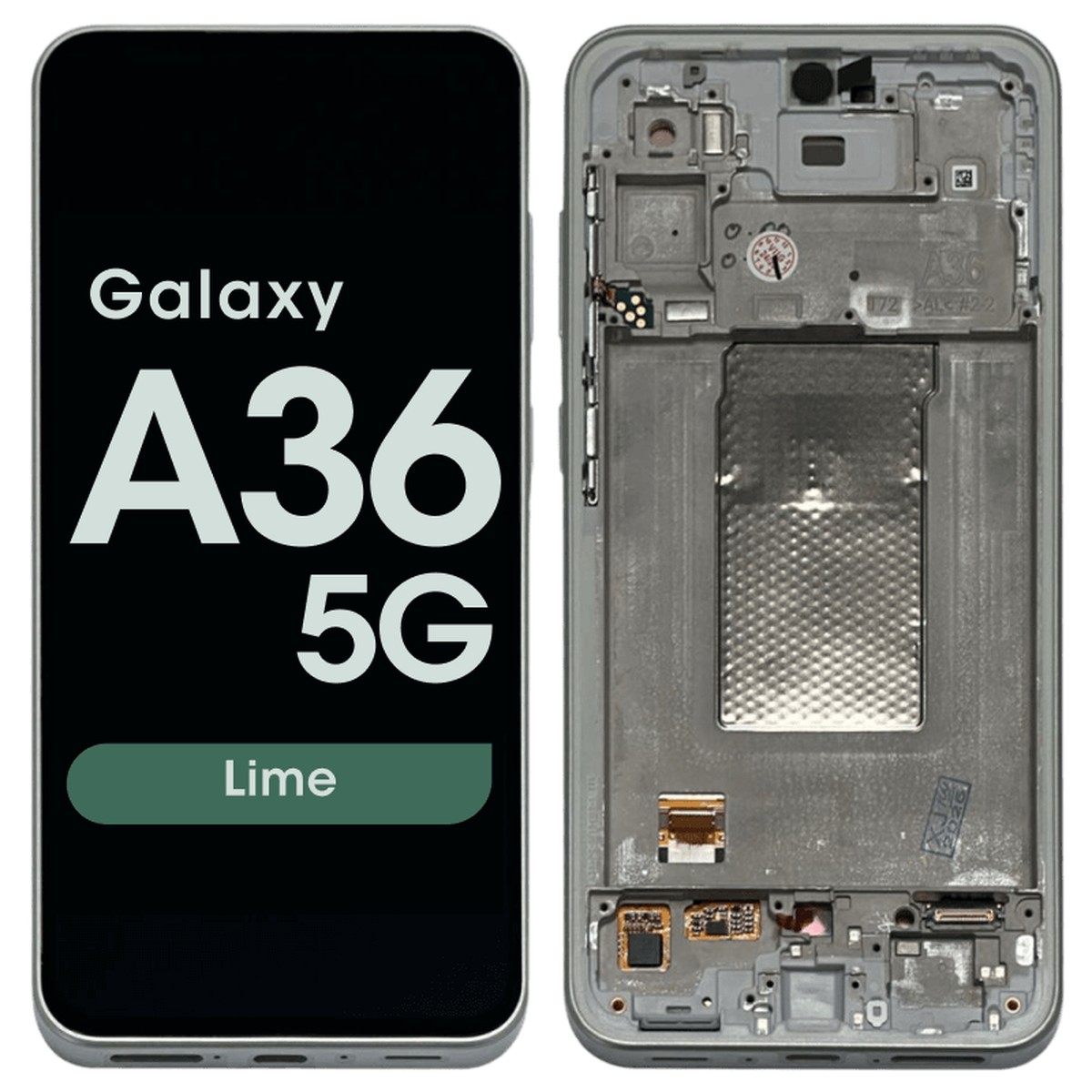 Pantalla LCD con táctil + marco Reacondicionado para Galaxy A36 5G, A366 / 2025 / Lime