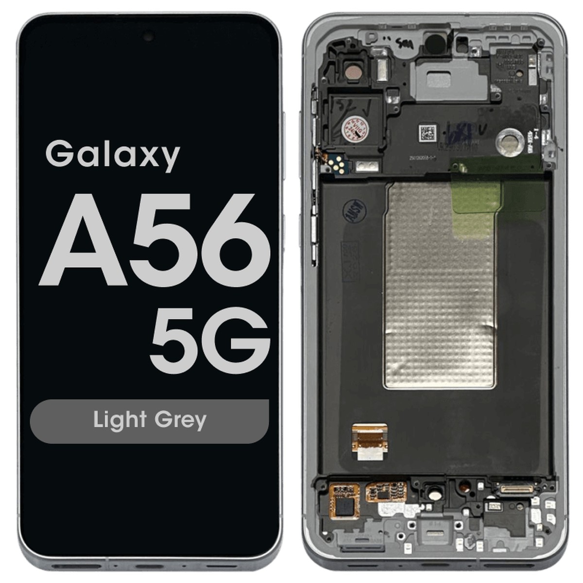 Pantalla LCD con táctil + marco Reacondicionado para Galaxy A56 5G, A566 / 2025 / Lightgrey