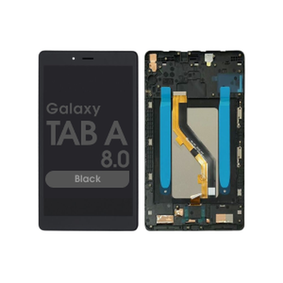 Pantalla LCD con táctil + marco Reacondicionado para Galaxy Tab A 8.0", T295 / 2019 / LTE Version / Black
