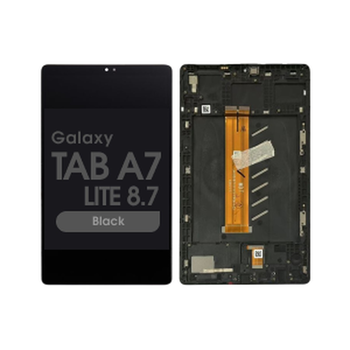 Pantalla LCD con táctil + marco Reacondicionado para Galaxy Tab A7 Lite 8.7" (T225/T227), 2021 / 4G Version / Black