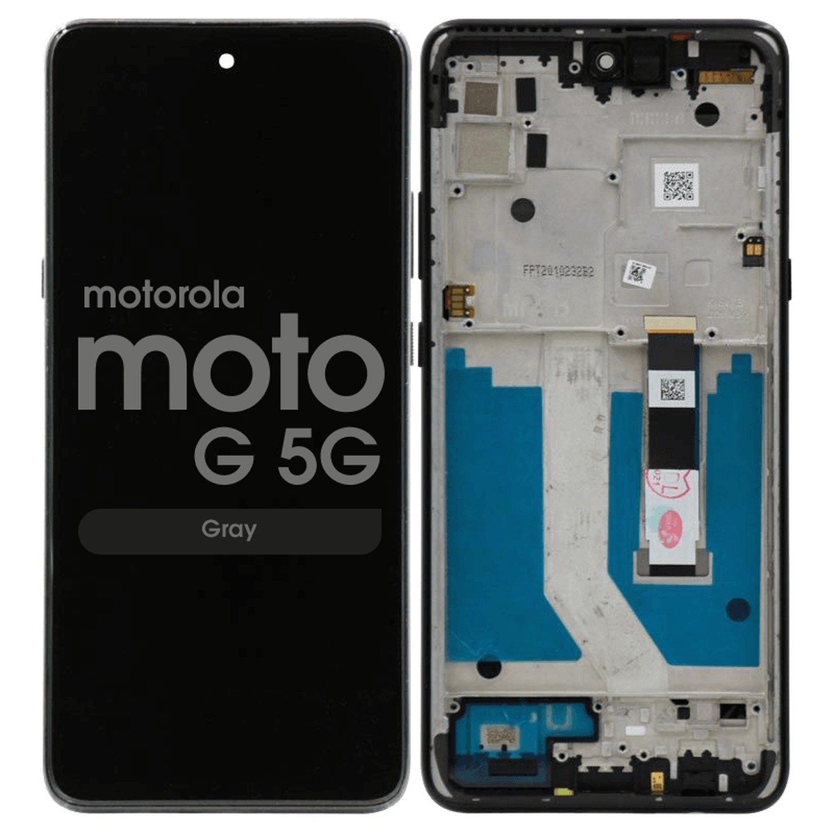 Pantalla LCD con táctil + marco Reacondicionado para Moto G 5G (XT2113-3), Gray