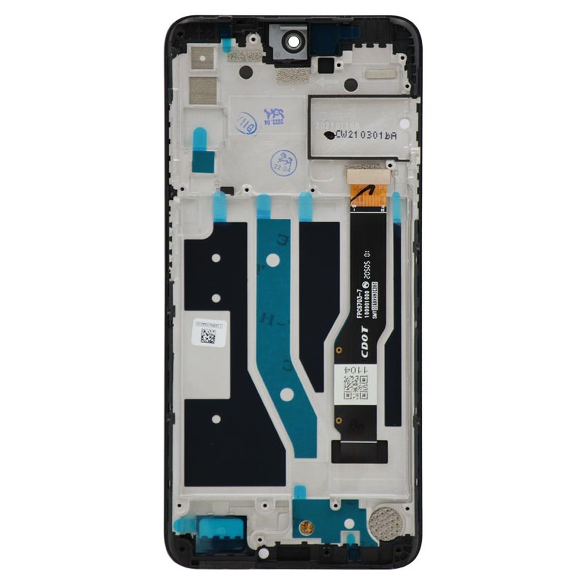 Pantalla LCD con táctil + marco Reacondicionado para TCL 20S (T773O), Gray — imagen 3