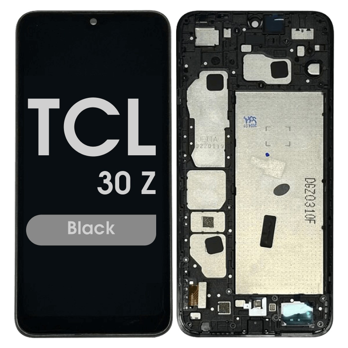 Pantalla LCD con táctil + marco Reacondicionado para TCL 30 Z, Black