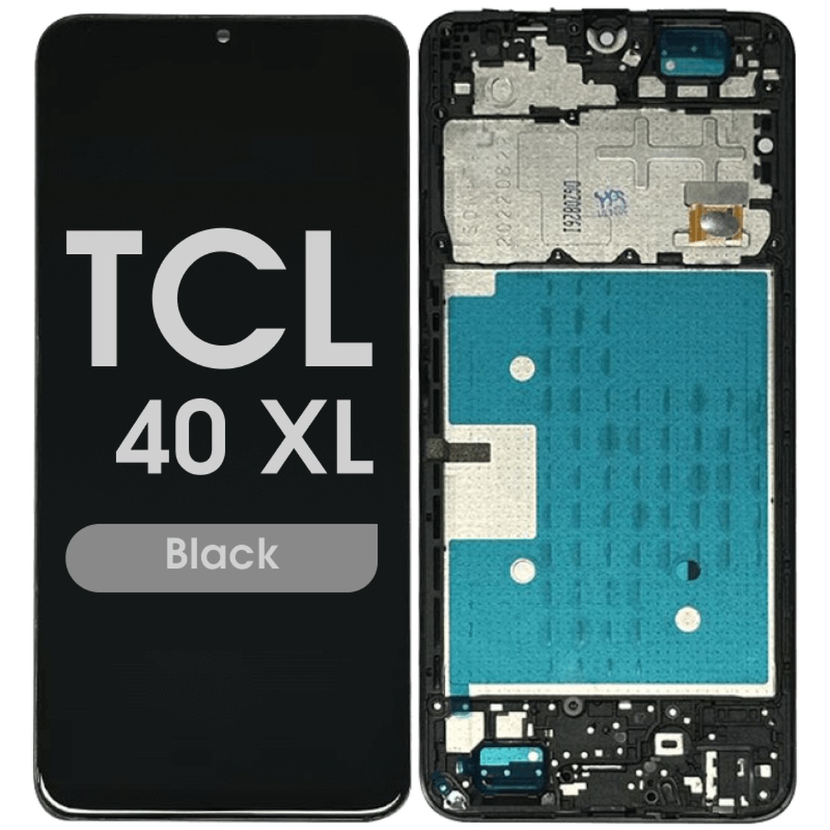 Pantalla LCD con táctil + marco Reacondicionado para TCL 40 XL, Black