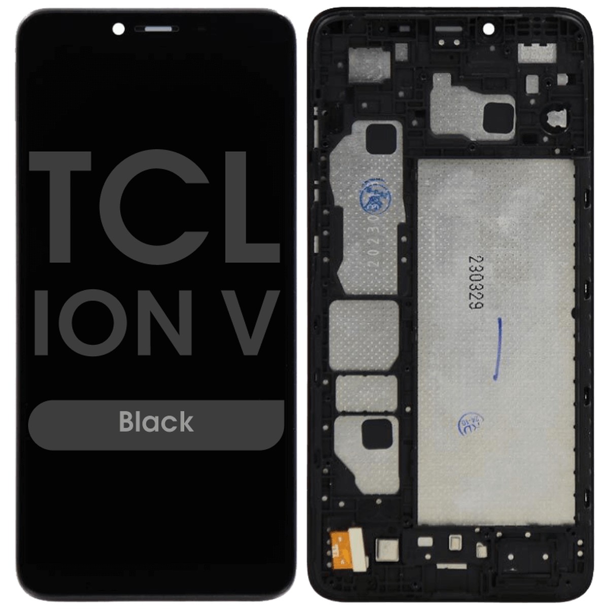 Pantalla LCD con táctil + marco Reacondicionado para TCL ION V (T607DL), Black