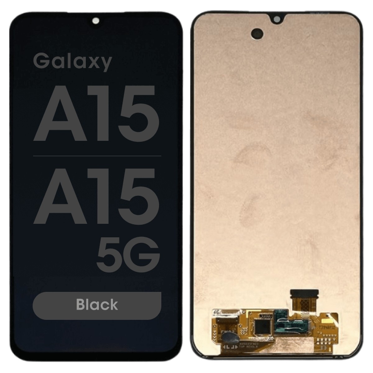 Pantalla OLED con táctil sin marco Reacondicionado para Galaxy A15 / A15 5G, A155 / 2023 / A156 / 2023 / Black