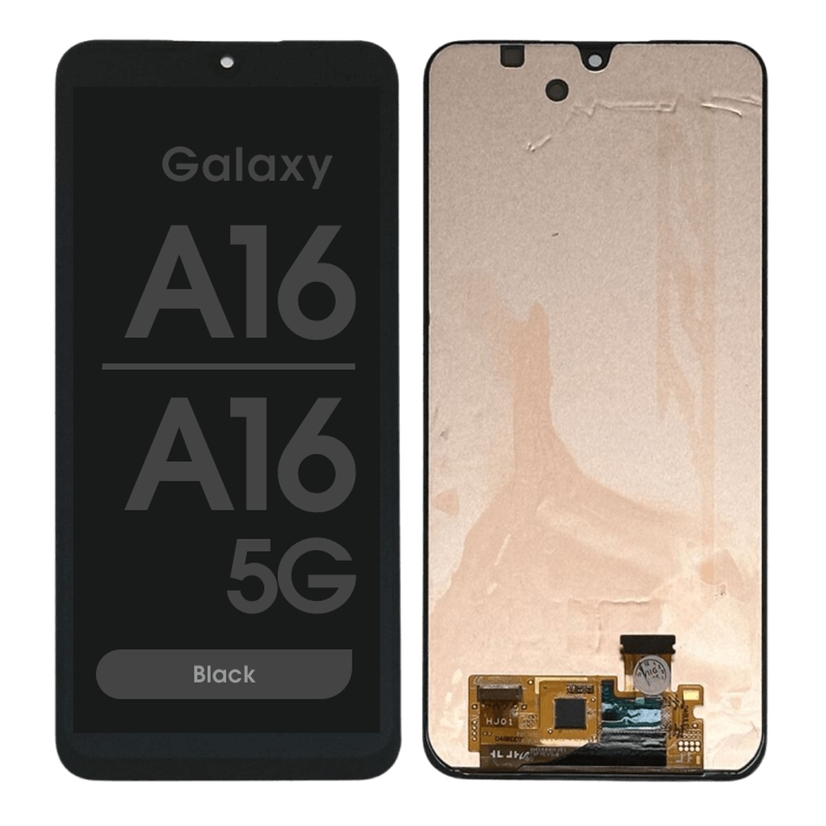 Pantalla OLED con táctil sin marco Reacondicionado para Galaxy A16 A16 5G, A165 / 2024 / A166 / 2024 / Black