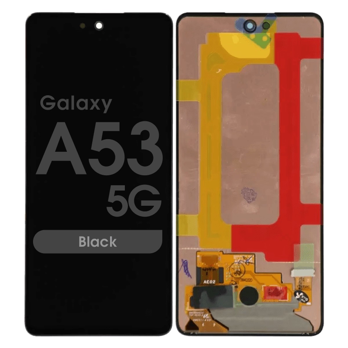 Pantalla OLED con táctil sin marco Reacondicionado para Galaxy A53 5G, A536 / 2022 / Black