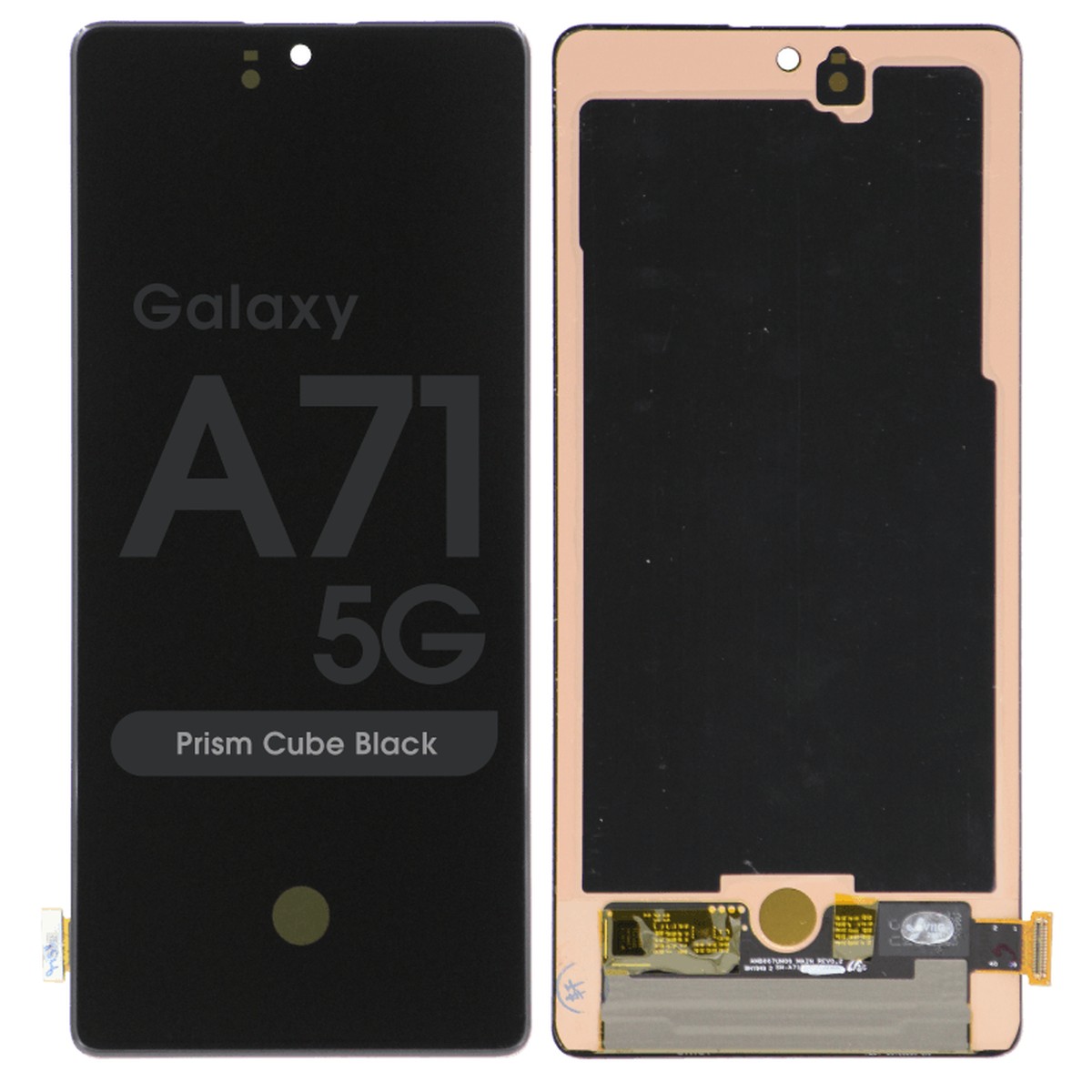 Pantalla OLED con táctil sin marco Reacondicionado para Galaxy A71 5G (A716), Prism Cube Black