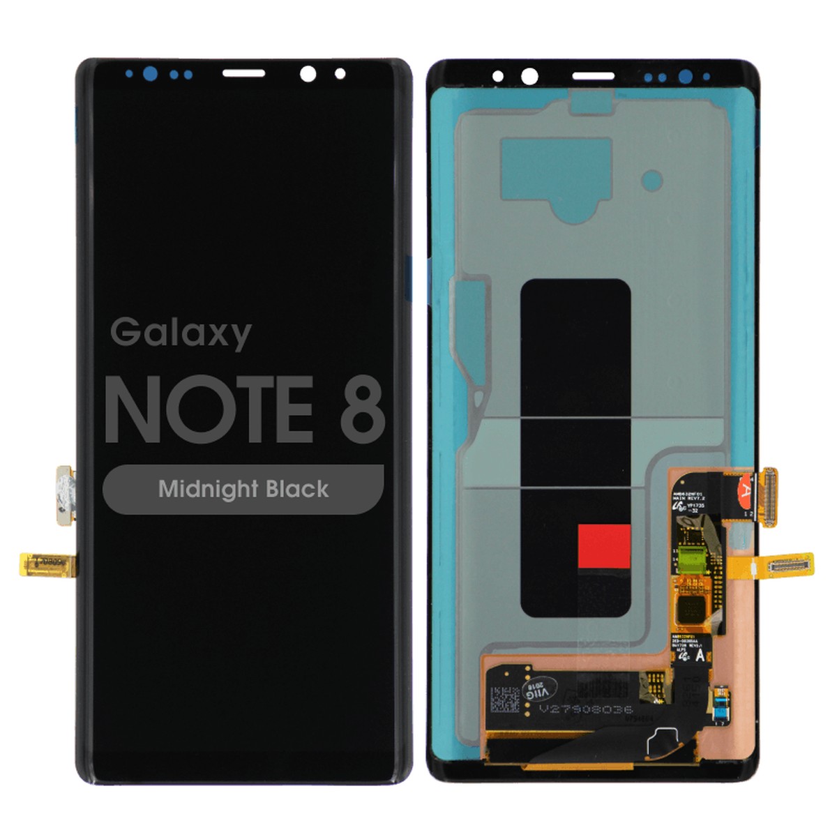 Pantalla OLED con táctil sin marco Reacondicionado para Galaxy Note 8 (N950), Midnight Black