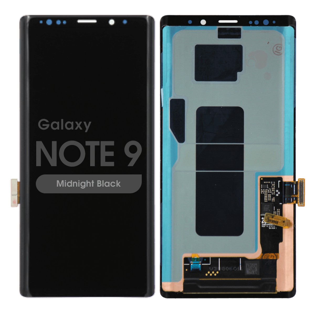 Pantalla OLED con táctil sin marco Reacondicionado para Galaxy Note 9 (N960), Midnight Black