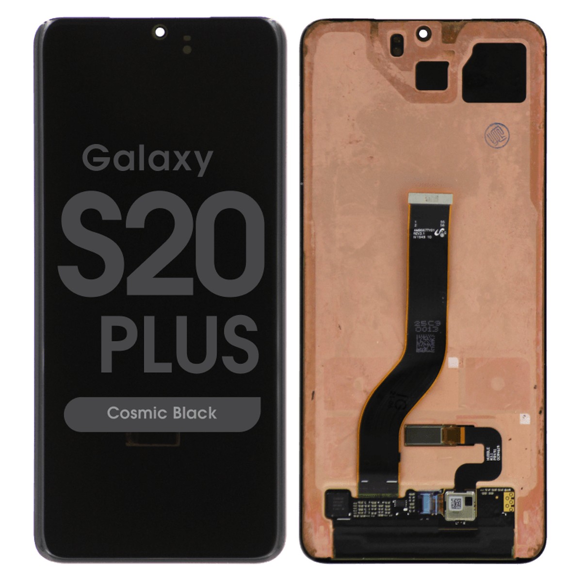 Pantalla OLED con táctil sin marco Reacondicionado para Galaxy S20 Plus (G985), Cosmic Black