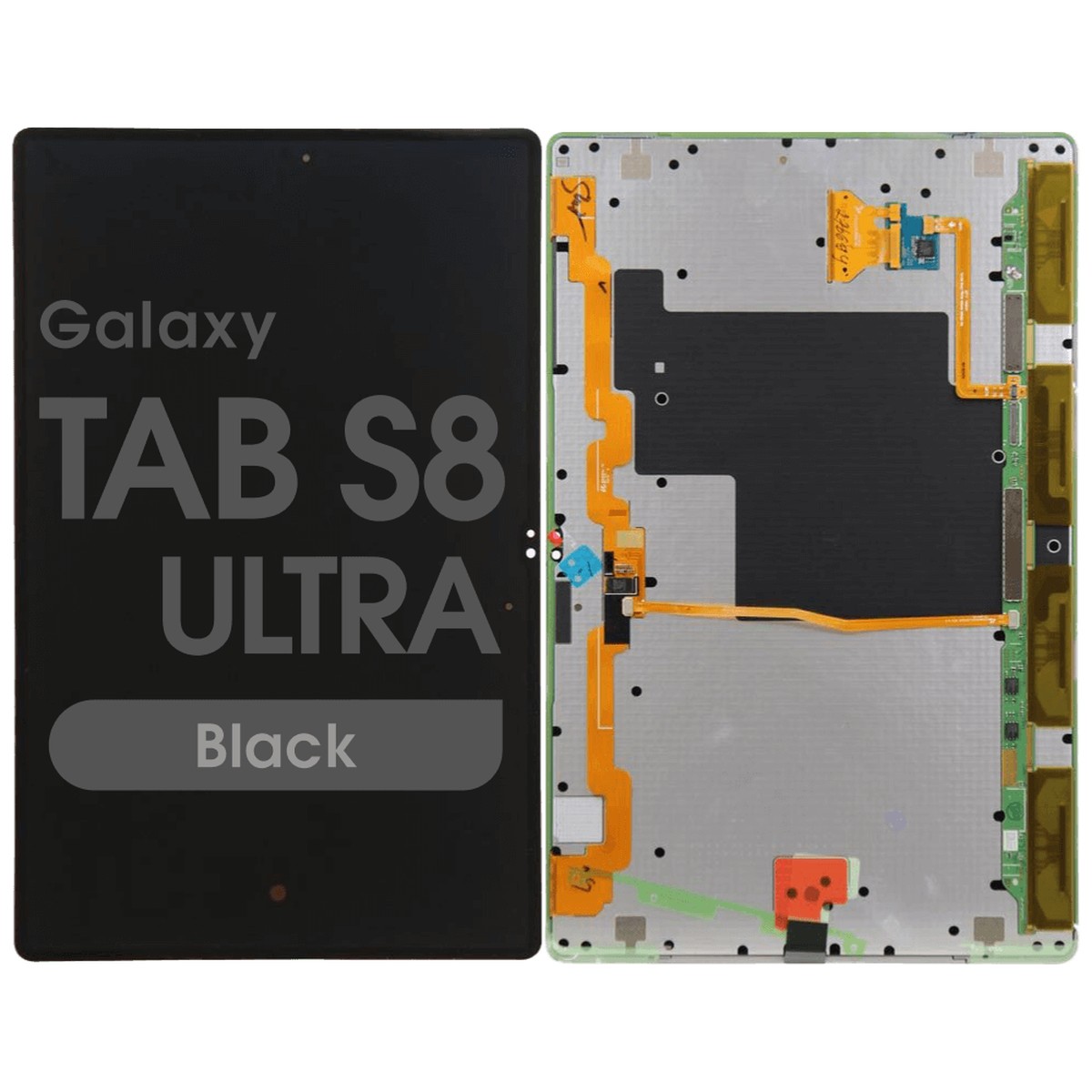 Pantalla OLED con táctil sin marco Reacondicionado para Galaxy Tab S8 Ultra, X900 / X906 - 2022 / Black