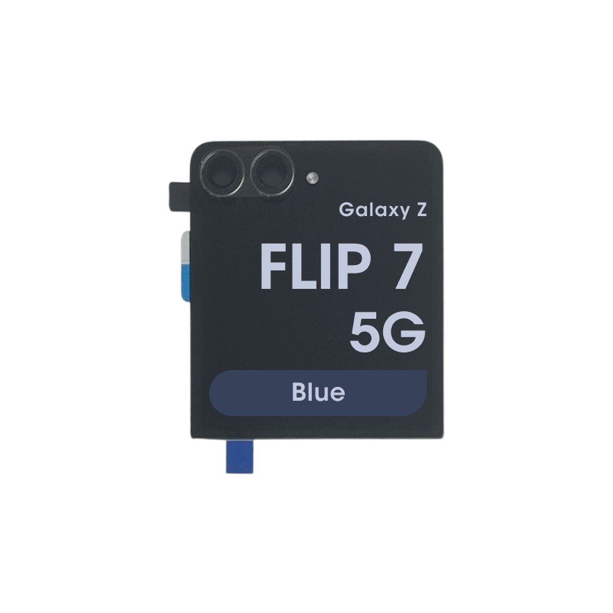 Pantalla OLED con táctil sin marco Reacondicionado para Galaxy Z Flip 7 5G (F766), Black