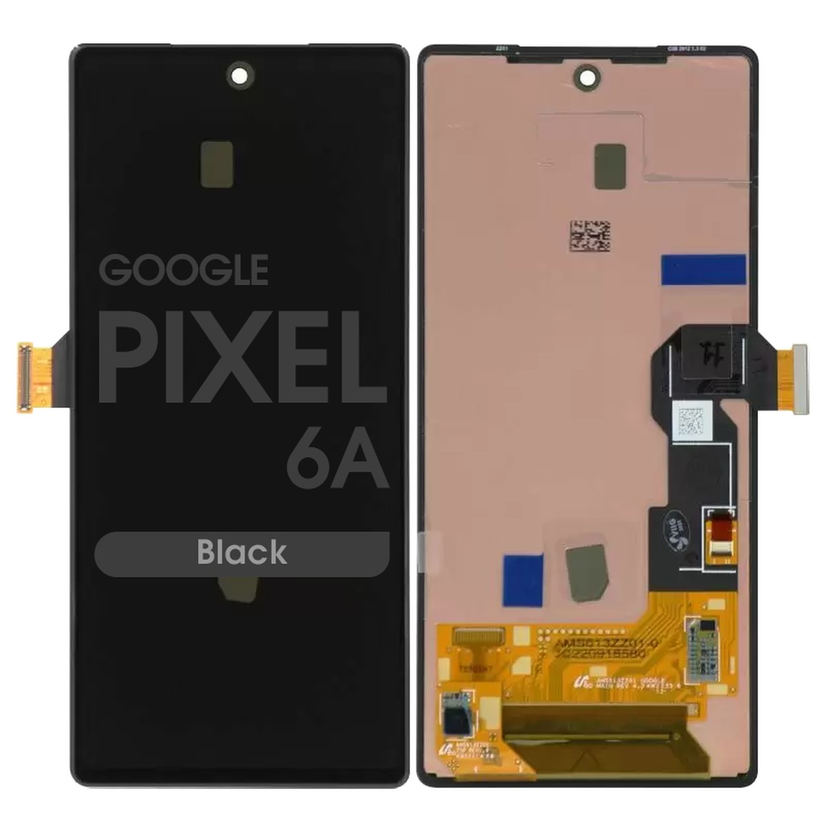 Pantalla OLED con táctil sin marco Reacondicionado para Google Pixel 6a, Black