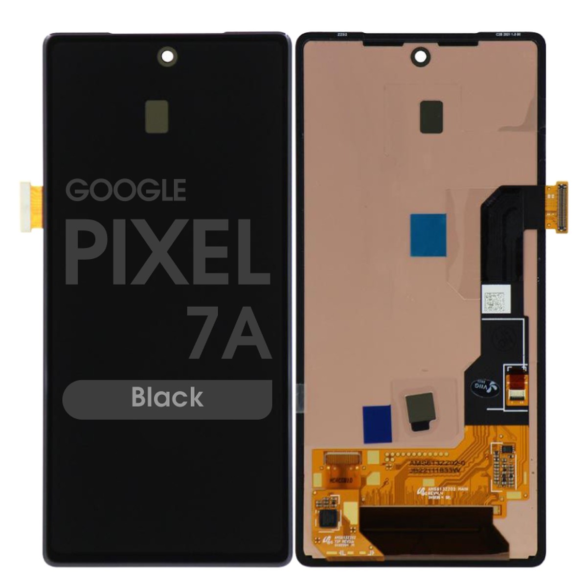 Pantalla OLED con táctil sin marco Reacondicionado para Google Pixel 7a, Black