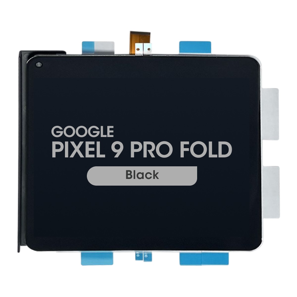 Pantalla OLED con táctil sin marco Reacondicionado para Google Pixel 9 Pro Fold, JDF Version / Black